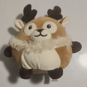 Plush Reindeer Stuffed Animal - Brown and Cream